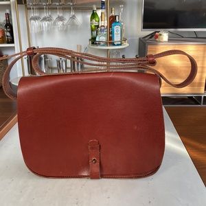 Lucky brand leather saddle bag